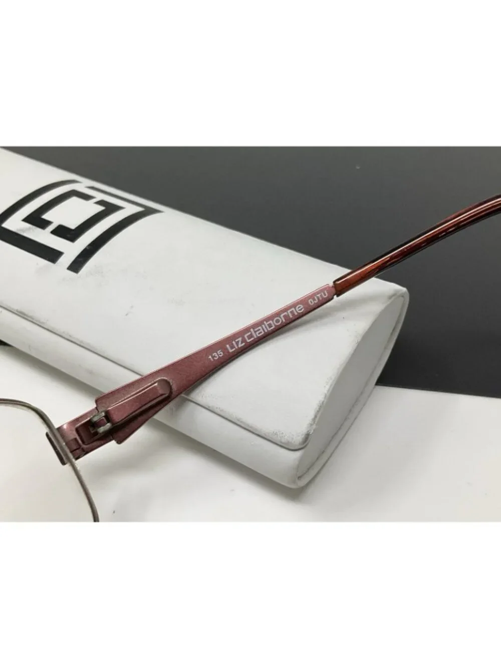 Liz Claiborne Eyeglasses Womens Burgundy L345 0JTU Metal Frames 51-16-135